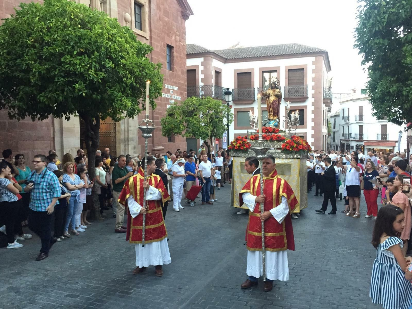 El Sagrado Corazón de Jesús, por las calles de Montoro.