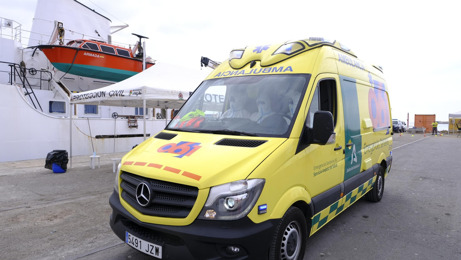 Ejercicio Marsec25 simulacro, en el Puerto de Almería, en imágenes