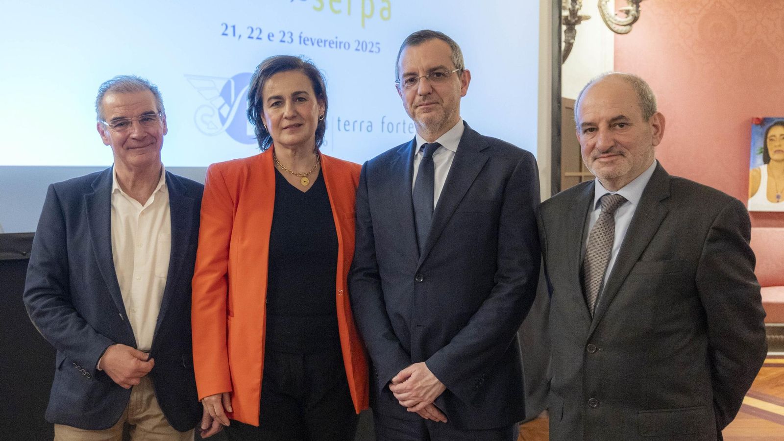 Un momento de la presentación de la Feria del Queso de Serpa en el Consulado de Portugal.