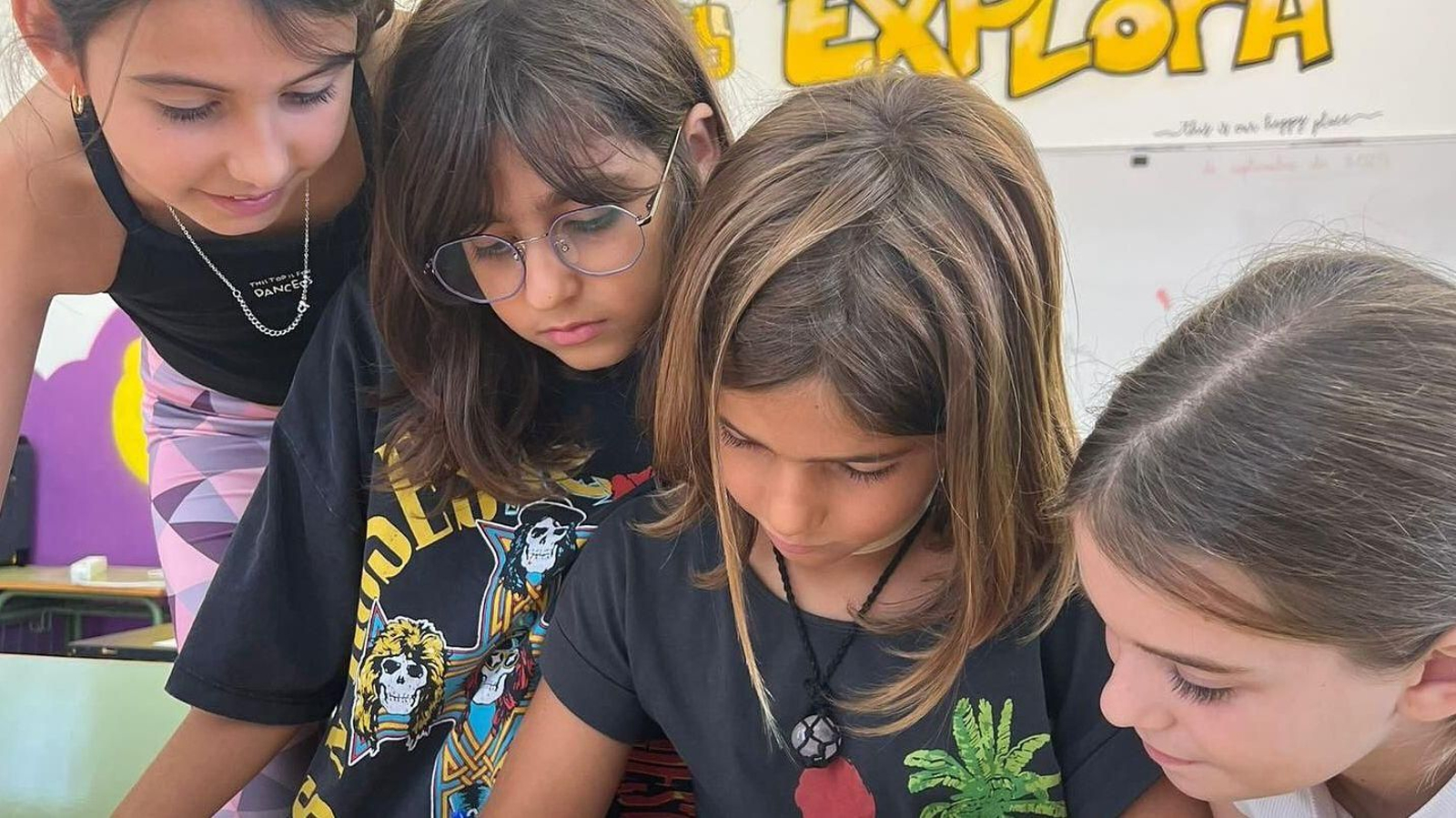 El cuarteto infantil 'Las vecinas de Doña Blanca'.