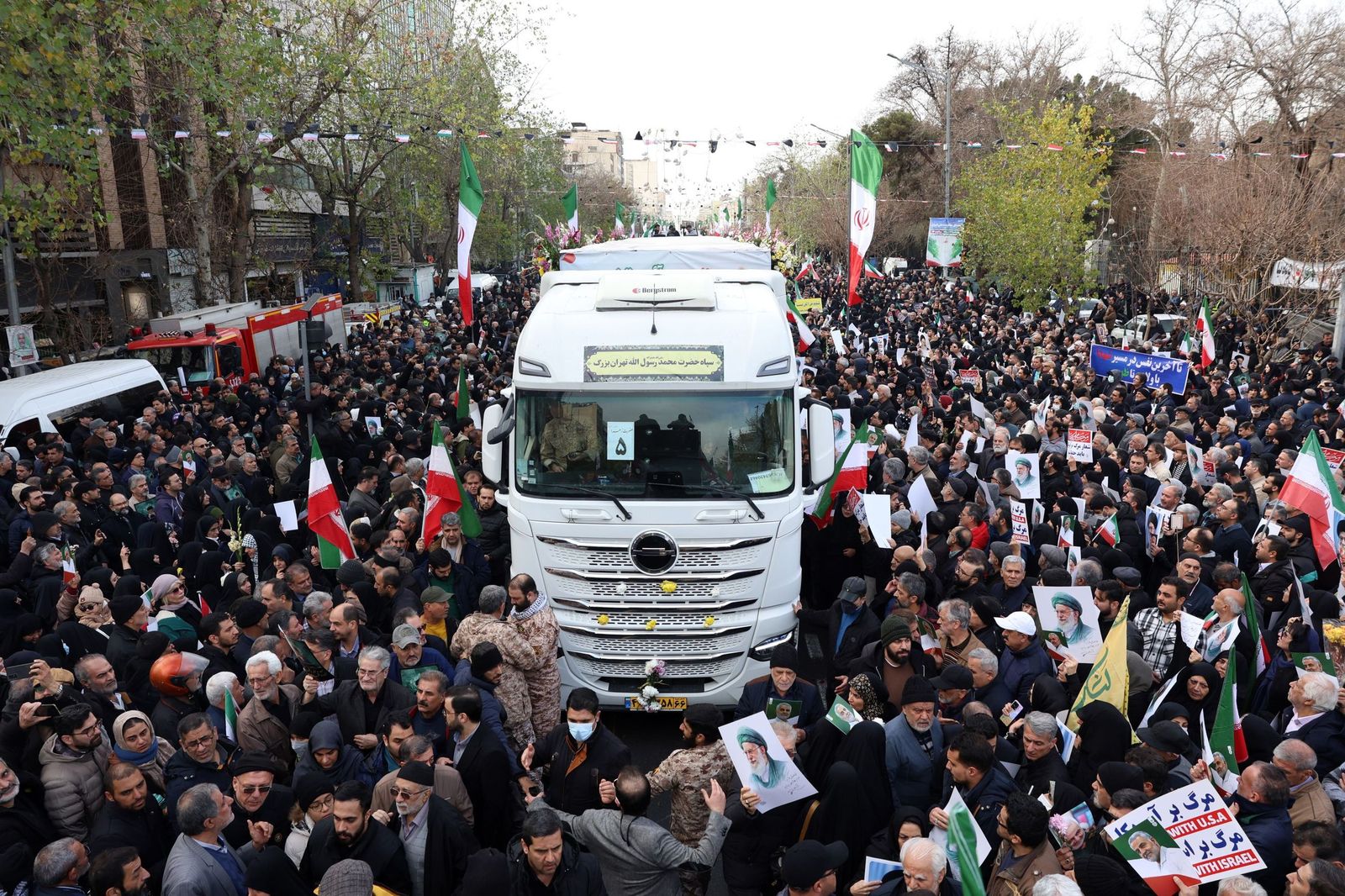 Protestas en Teherán.