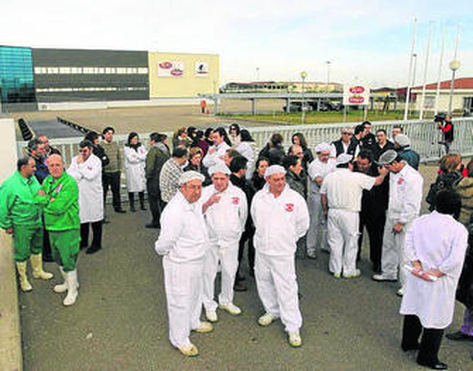 Concentración de trabajadores de Carcesa el pasado mes de marzo.