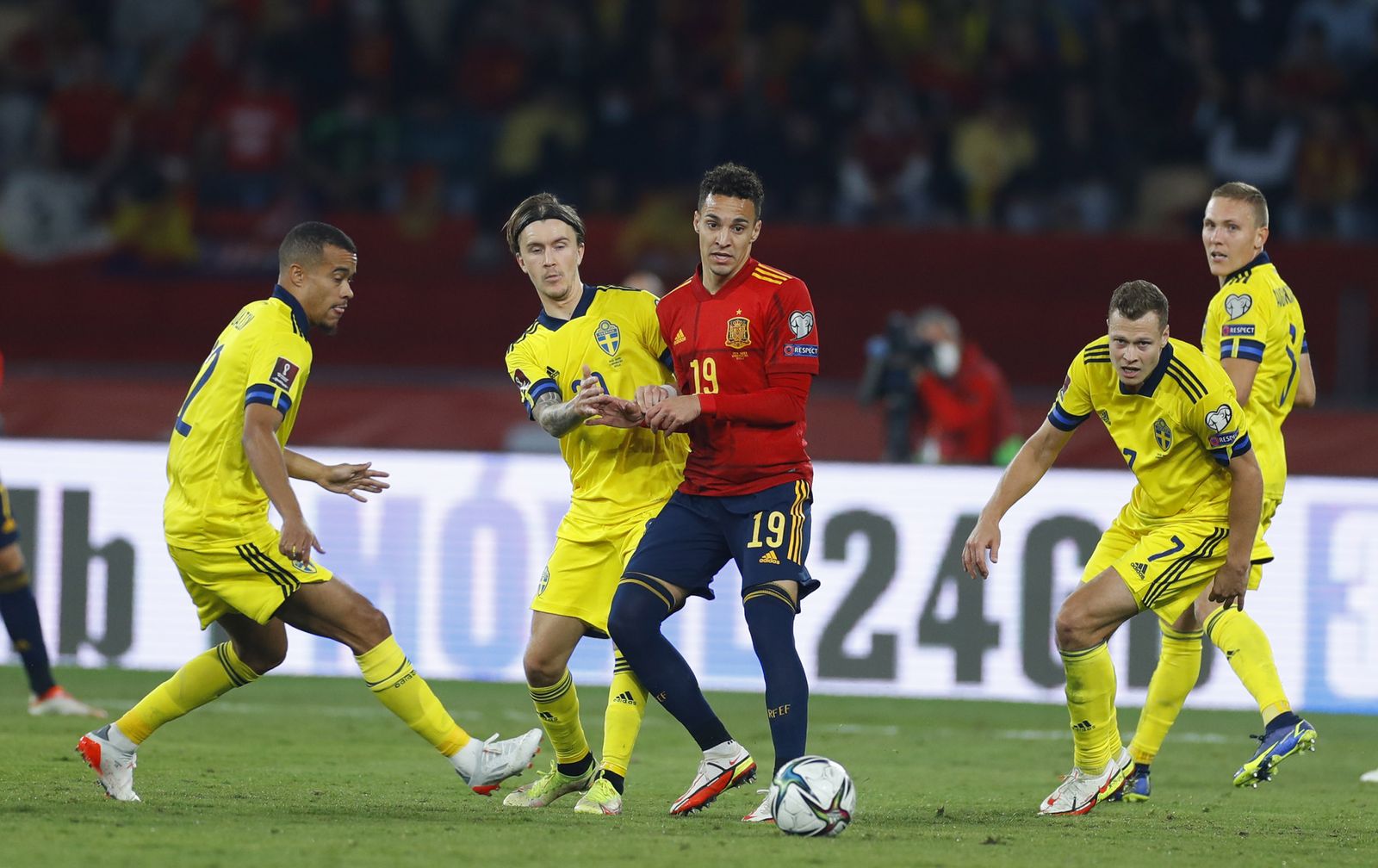 Las imágenes del España-Suecia