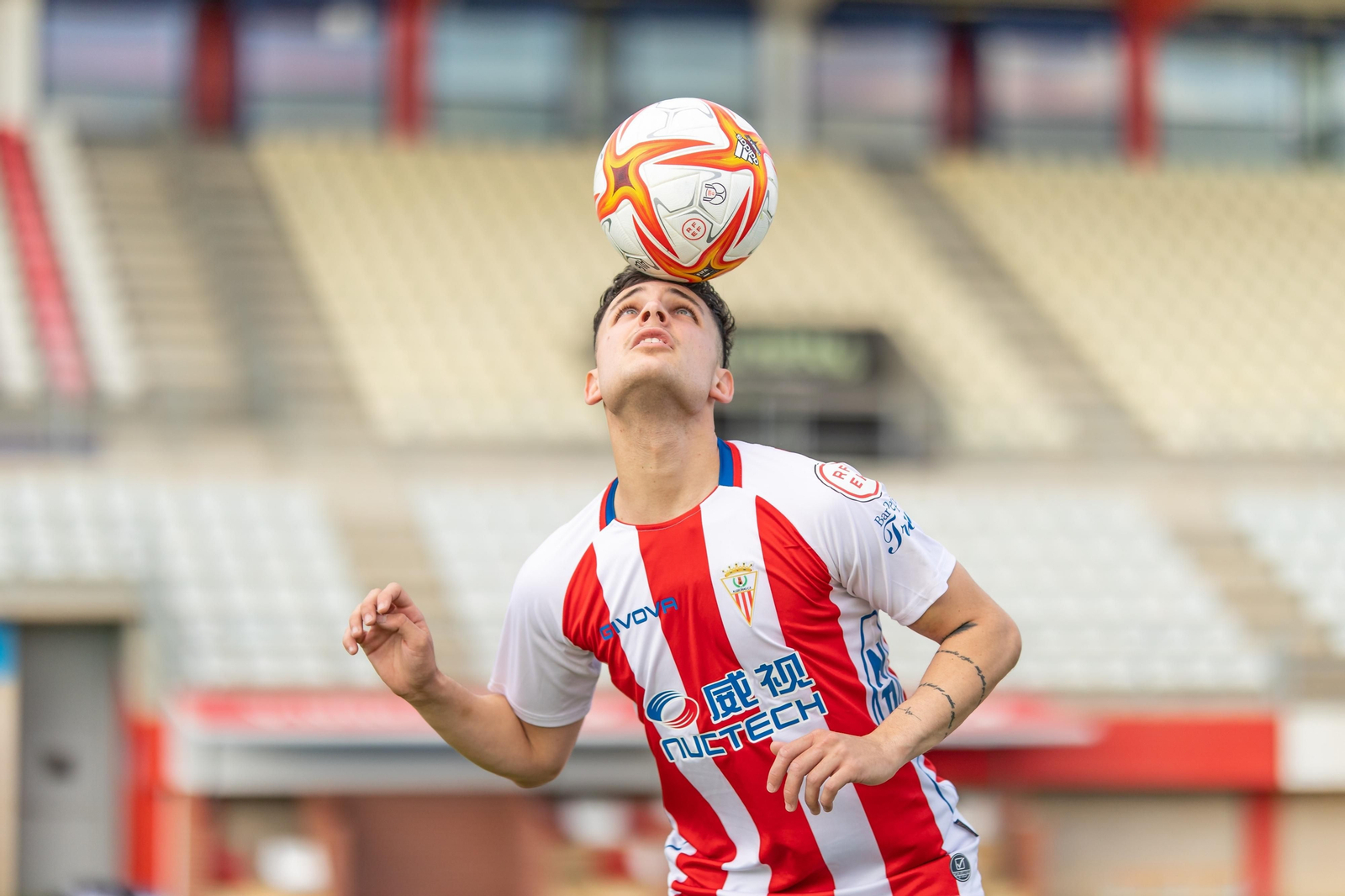 Serrano, en su presentación con el Algeciras.