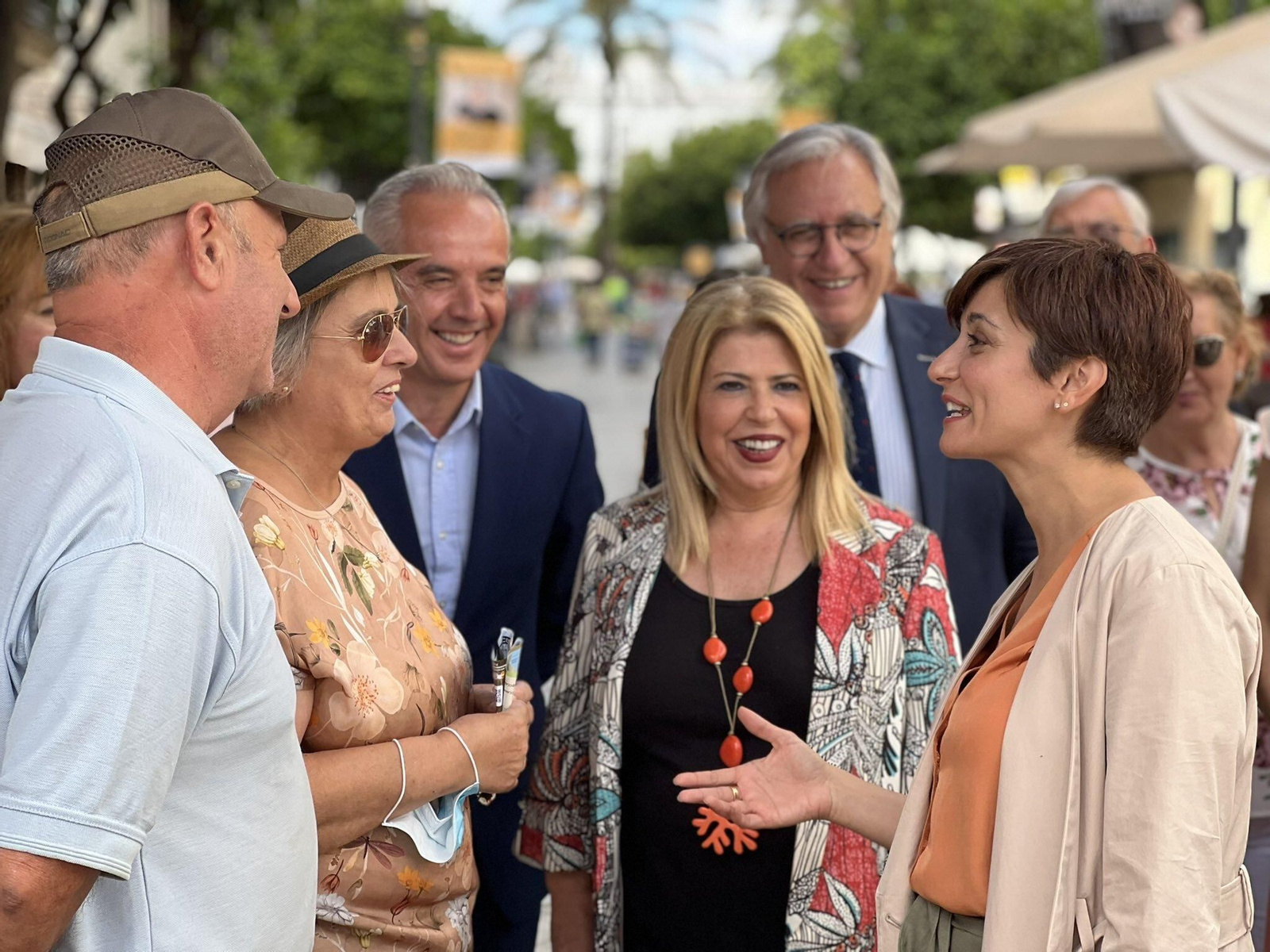 Visita a Jerez de Isabel Rodríguez, ministra de Política Territorial y portavoz del Gobierno