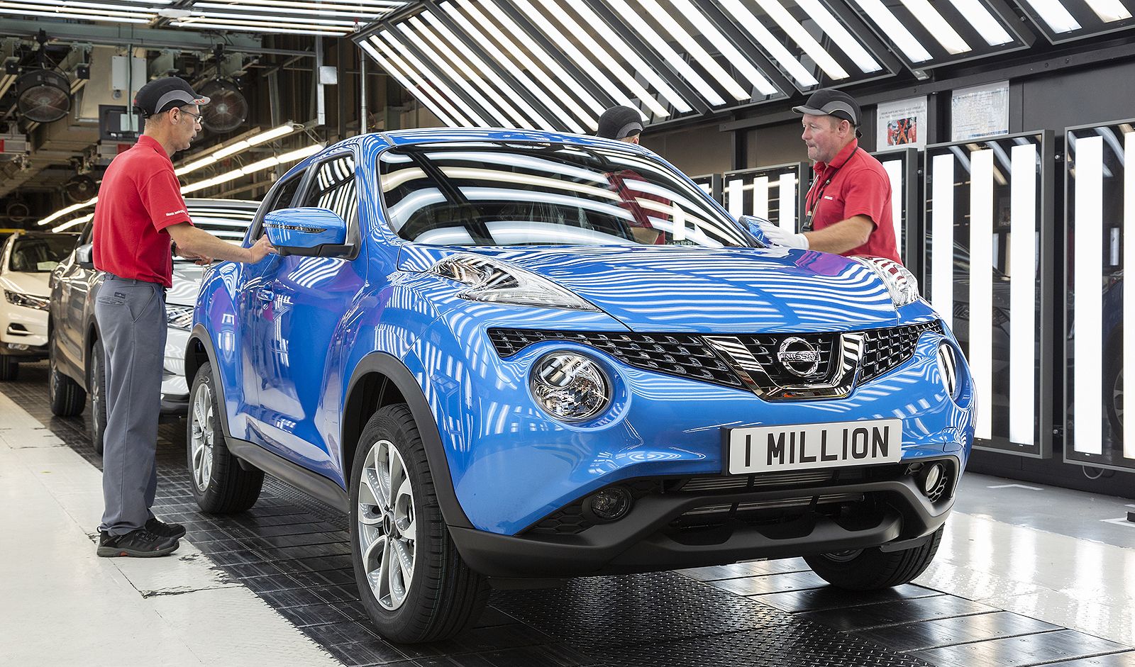 Producción del Nissan Juke en Sunderland, Reino Unido.