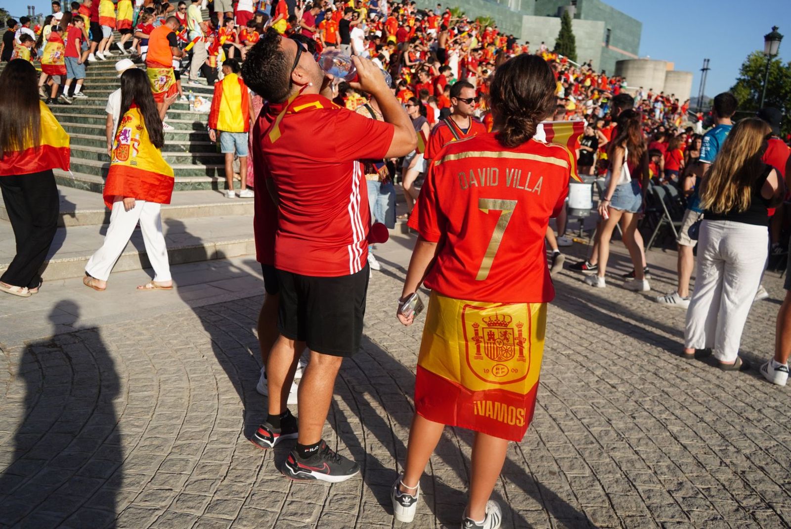 Así se vive en las calles de Granada la final de la Eurocopa