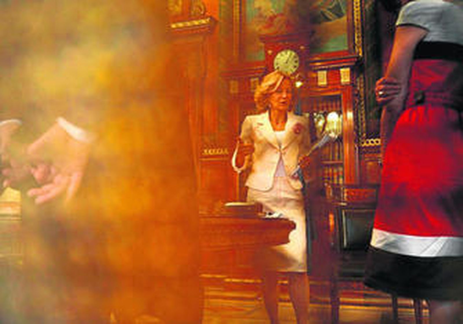 La ministra de Economía, Elena Salgado, en un encuentro reciente con la prensa.