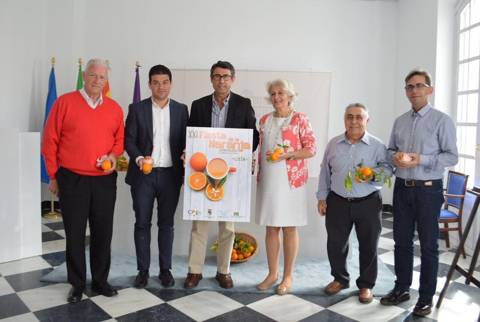 Presentación ayer de la Fiesta de la Naranja de Coín. Presentación ayer de la Fiesta de la Naranja de Coín.