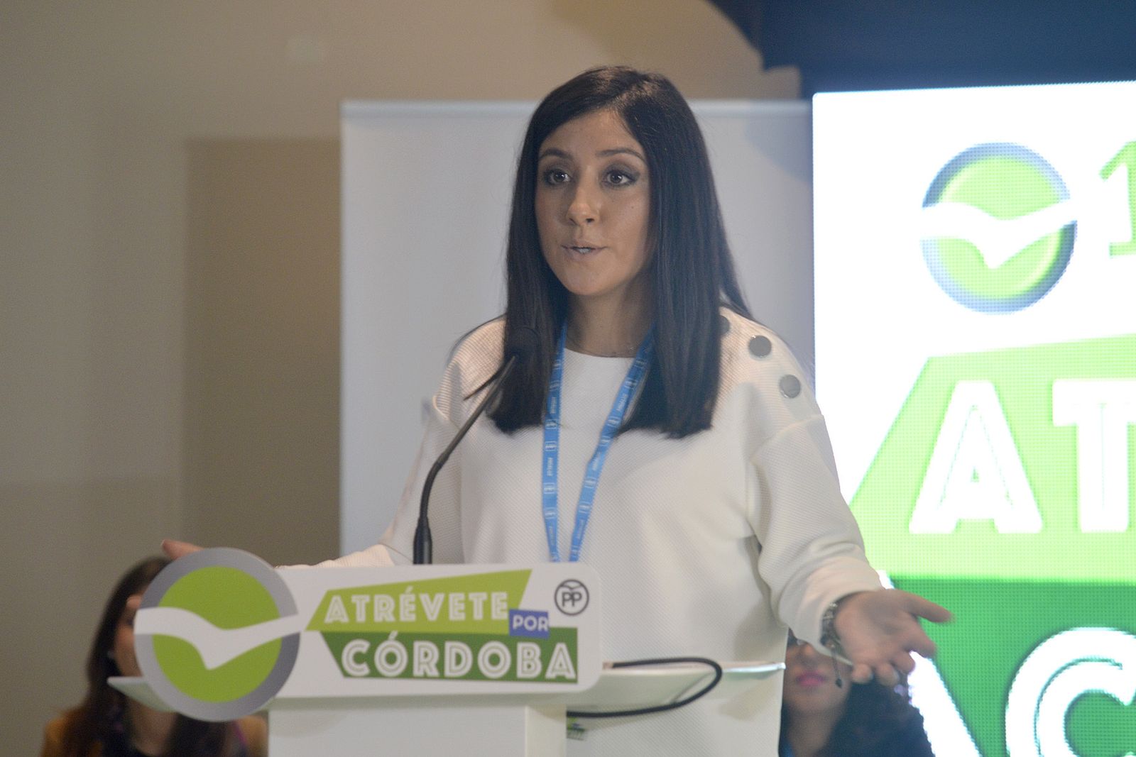 Cintia Bustos, durante su intervención.