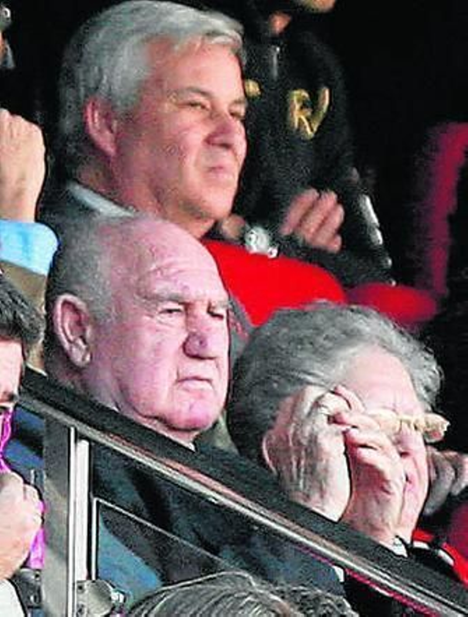 Cardo, en el palco del Pizjuán.