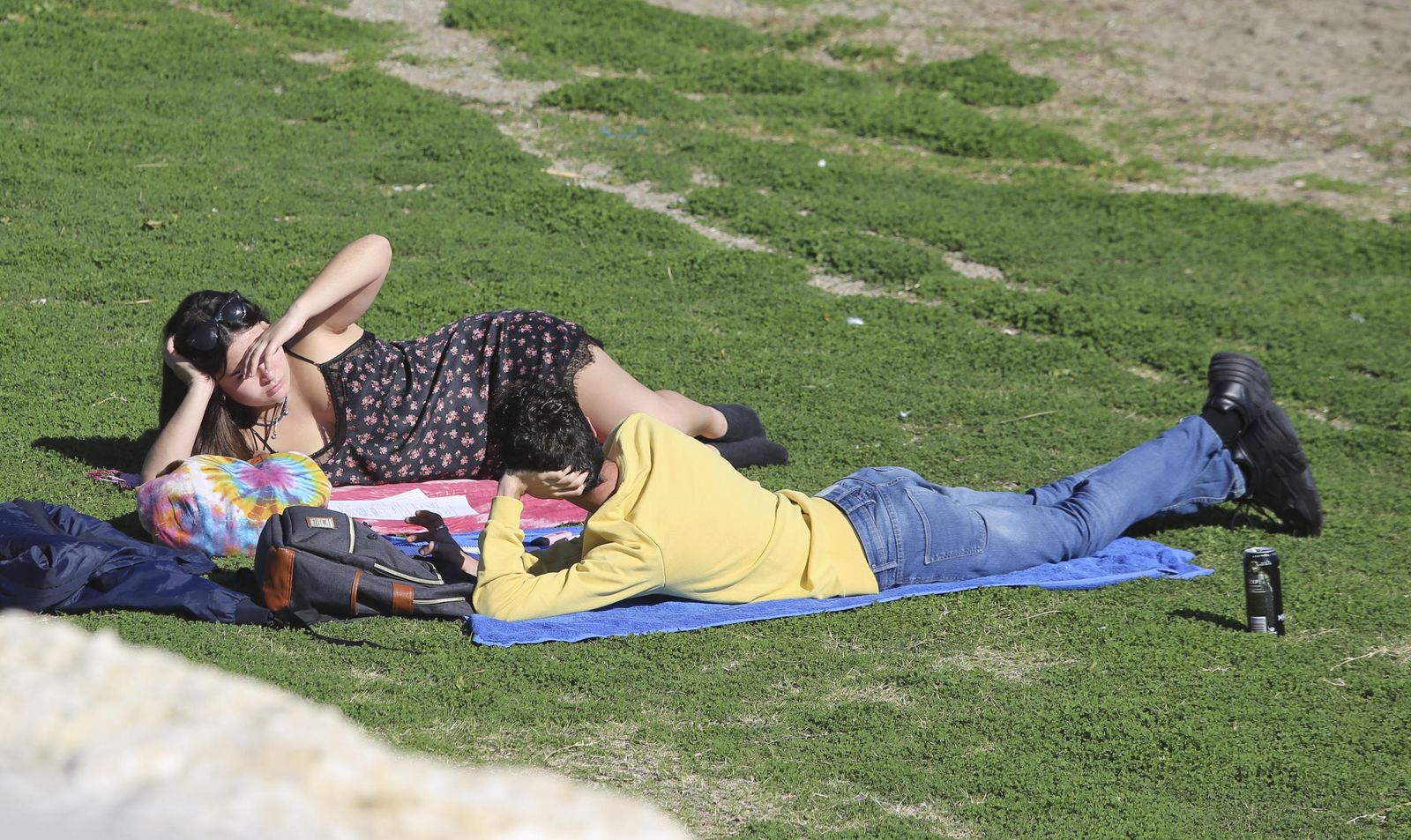 Fotos: Sol, playa y terrazas en un final de enero atípico en Málaga