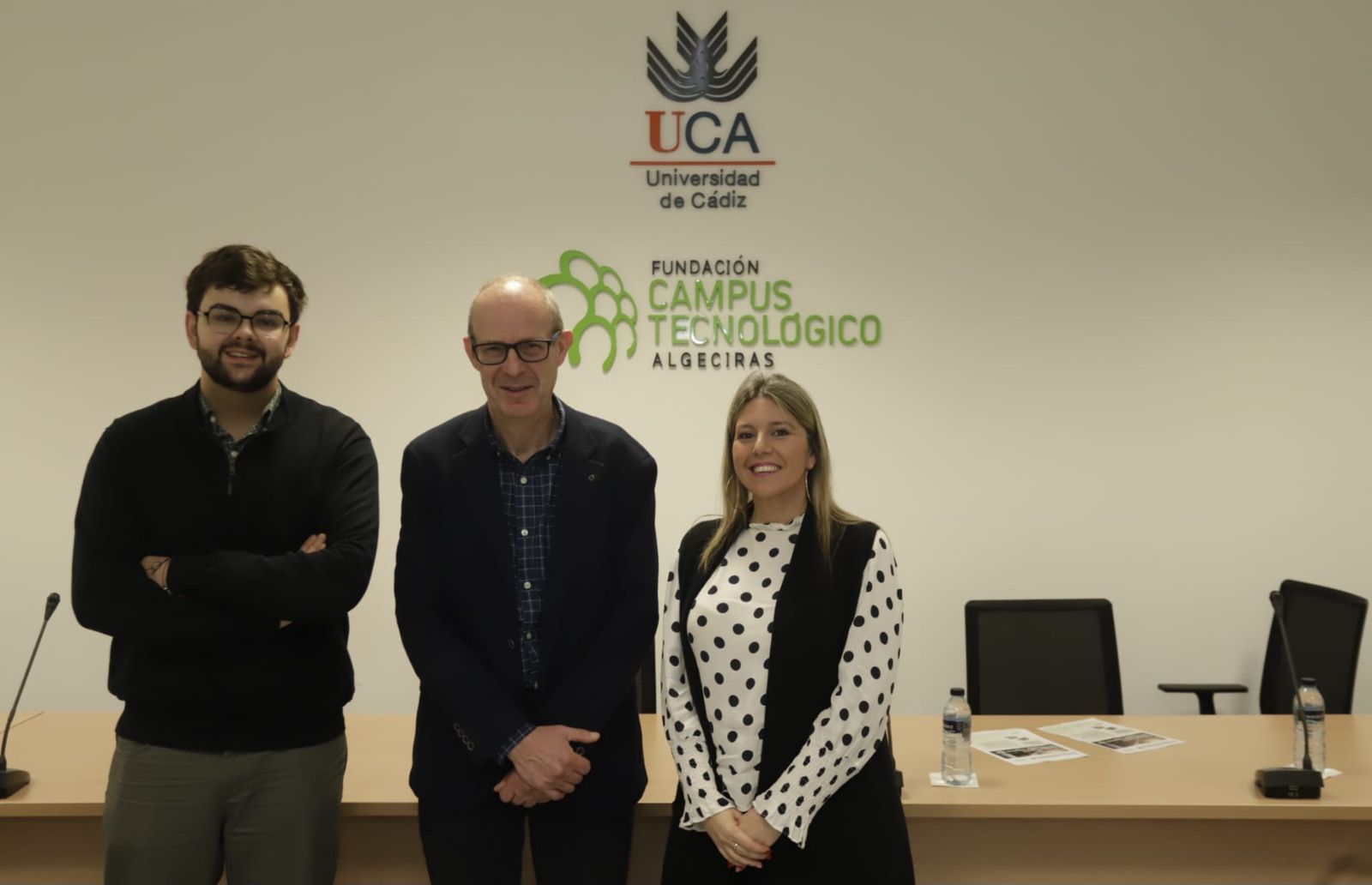 Manuel Garnica, Jesús Verdú y Gema García Ocaña.