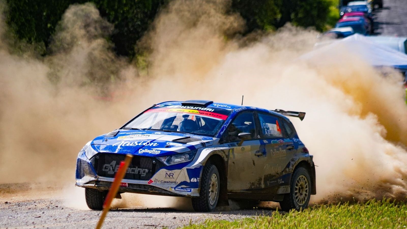 Gil Membrado, durante uno de los tramos del pasado Rallye de Pozoblanco.