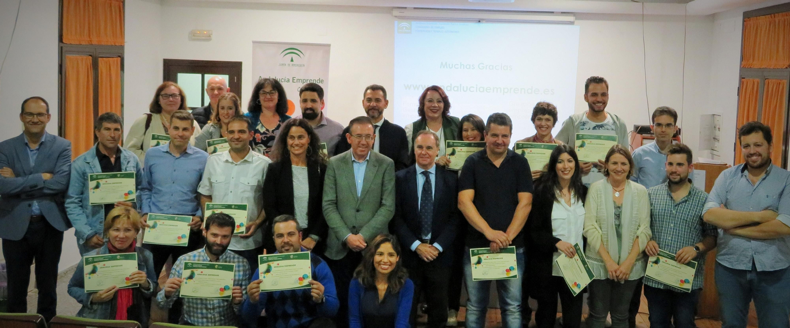 Acto de reconocimiento a los emprendedores de Aracena. Acto de reconocimiento a los emprendedores de Aracena.