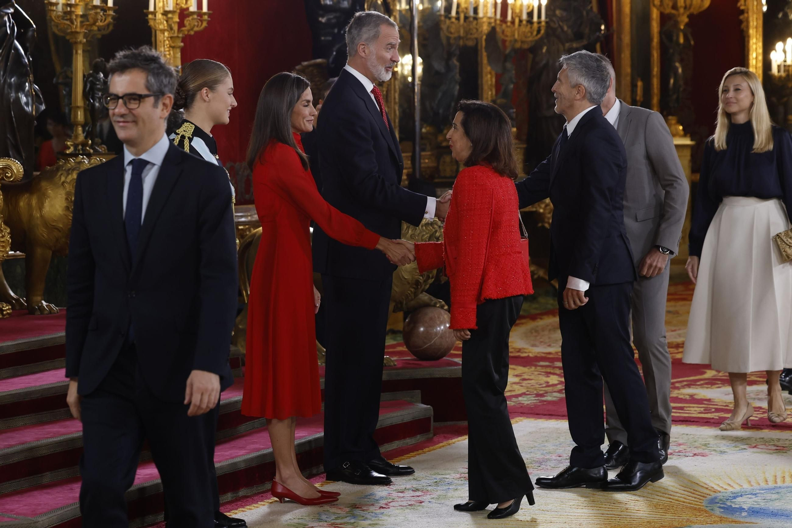 Las imágenes de la recepción de la Fiesta Nacional en el Palacio Real