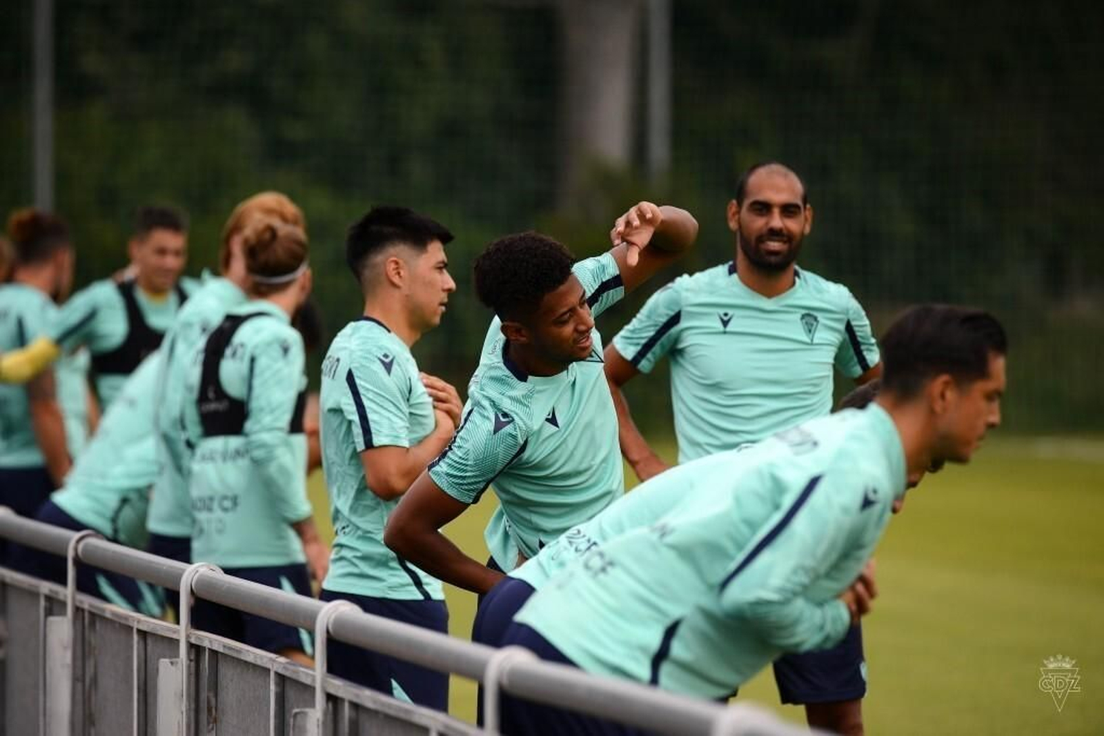 Lozano (i) y Fali en un entrenamiento.