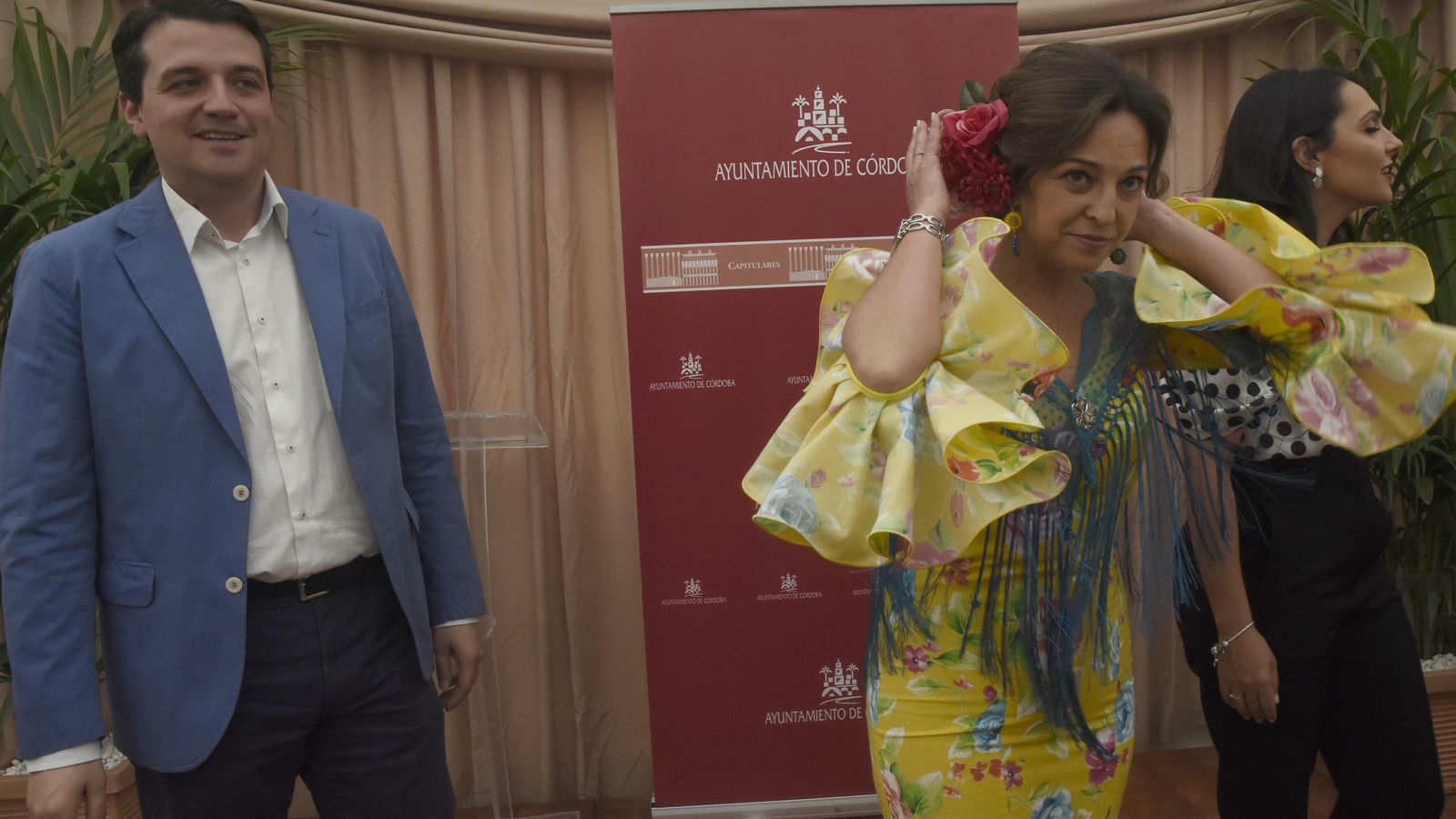 Bellido y Ambrosio en la Caseta Municipal