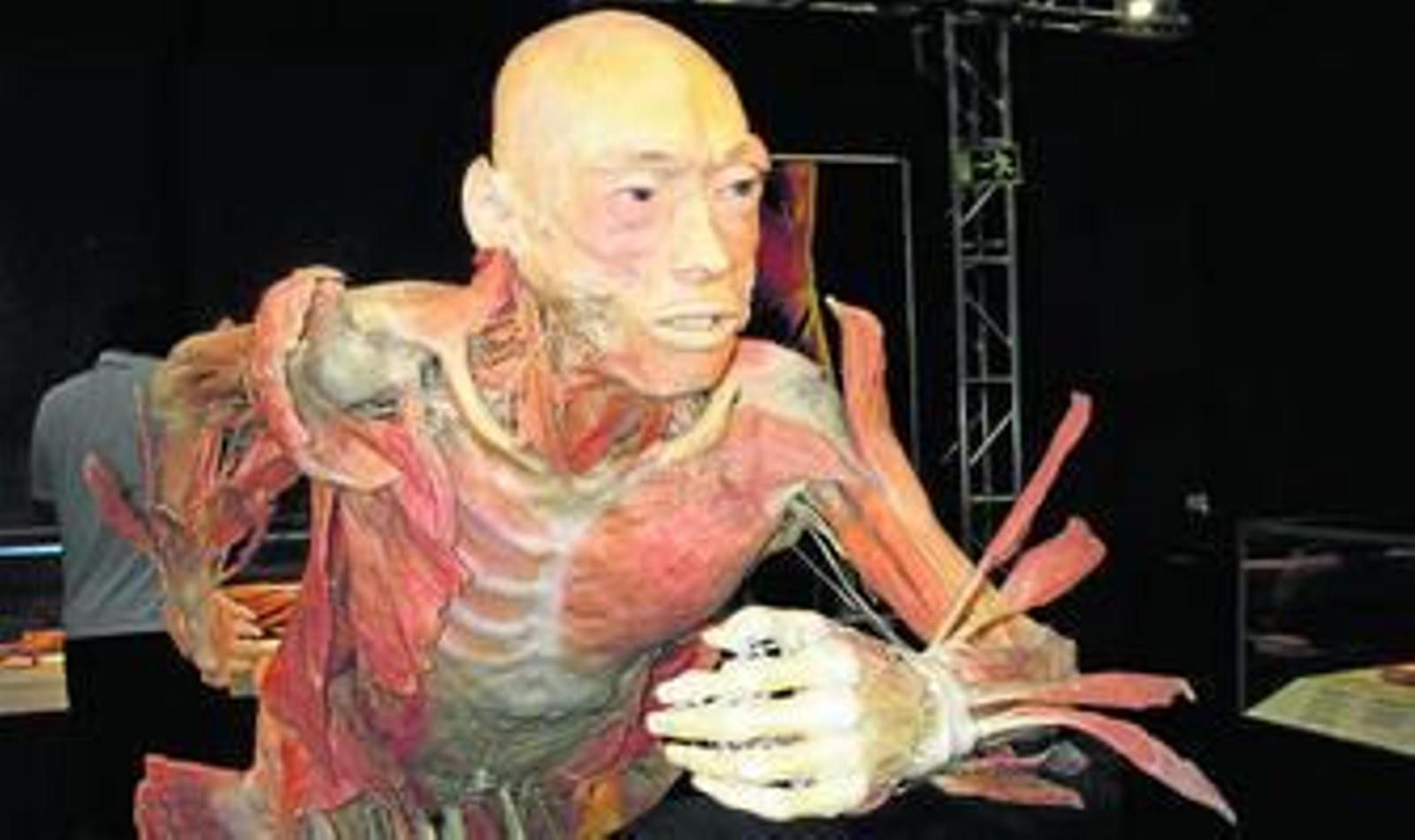 Uno de los cuerpos expuestos en Marbella, conocido como 'El corredor'.