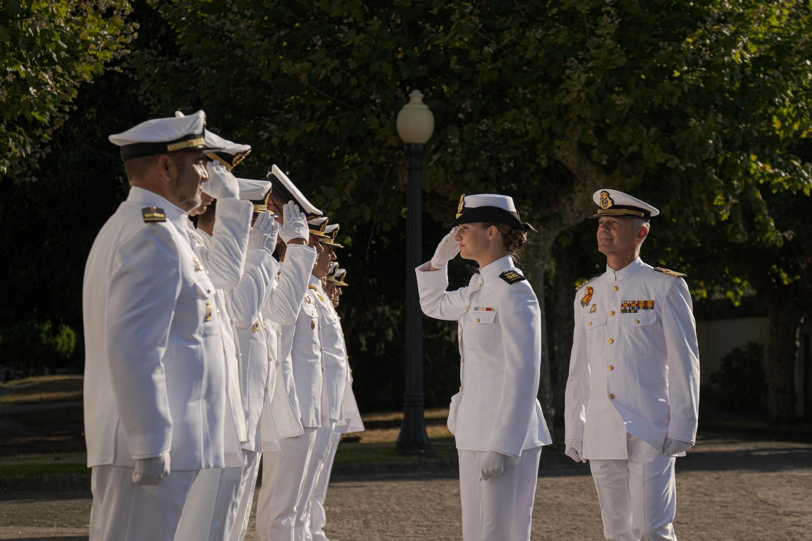 Las fotos del ingreso de la Princesa de Asturias en la Escuela Naval de Marín