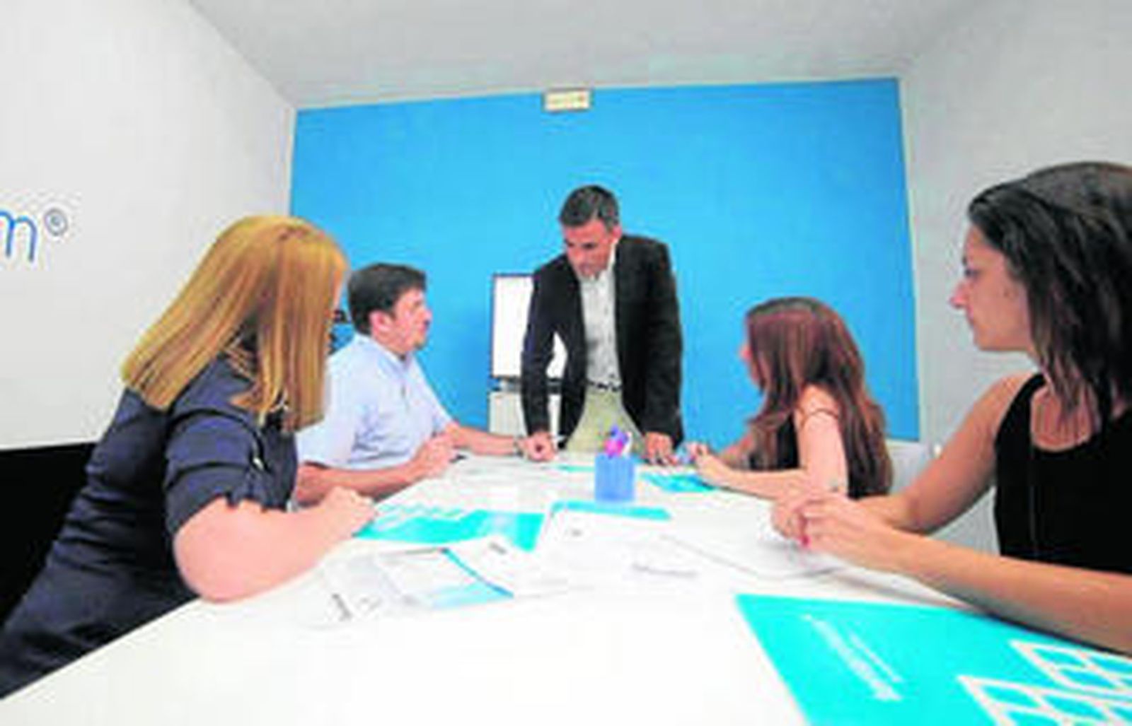 Una reunión en una de las oficinas de esta empresa malagueña.