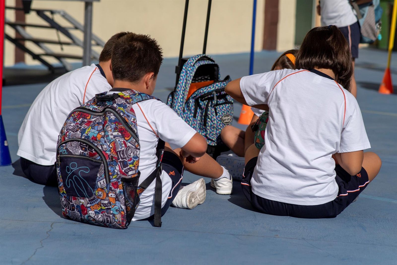 Imagen de archivo de un colegio de Castilla-La Mancha.