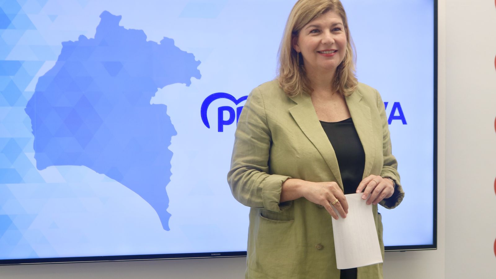 La secretaria general del PP de Huelva y parlamentaria andaluza, Berta Centeno