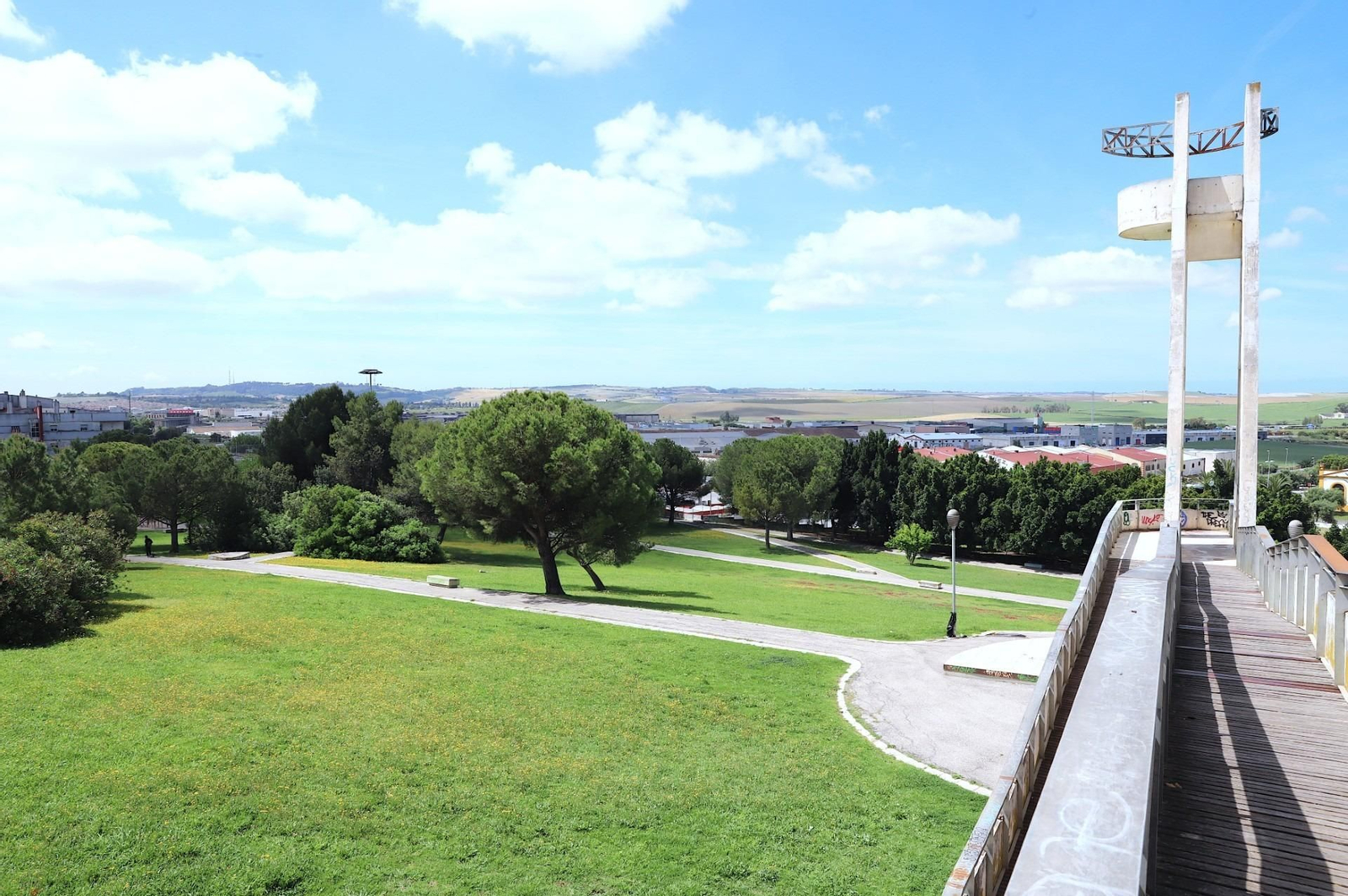 Imagen reciente del parque de Picadueñas, en la zona oeste de Jerez