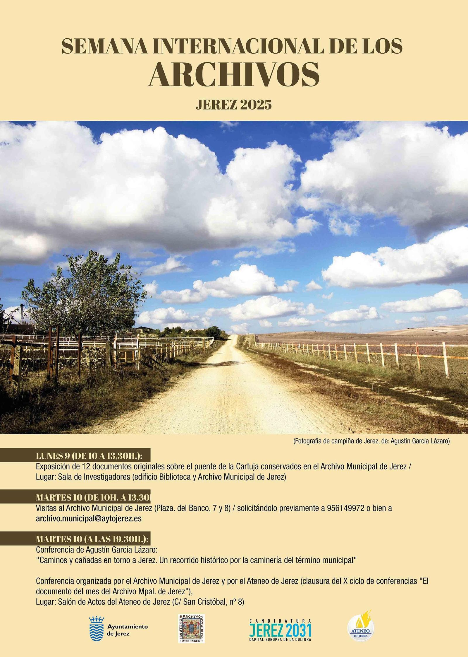 Fotografía de la campiña de Jerez.