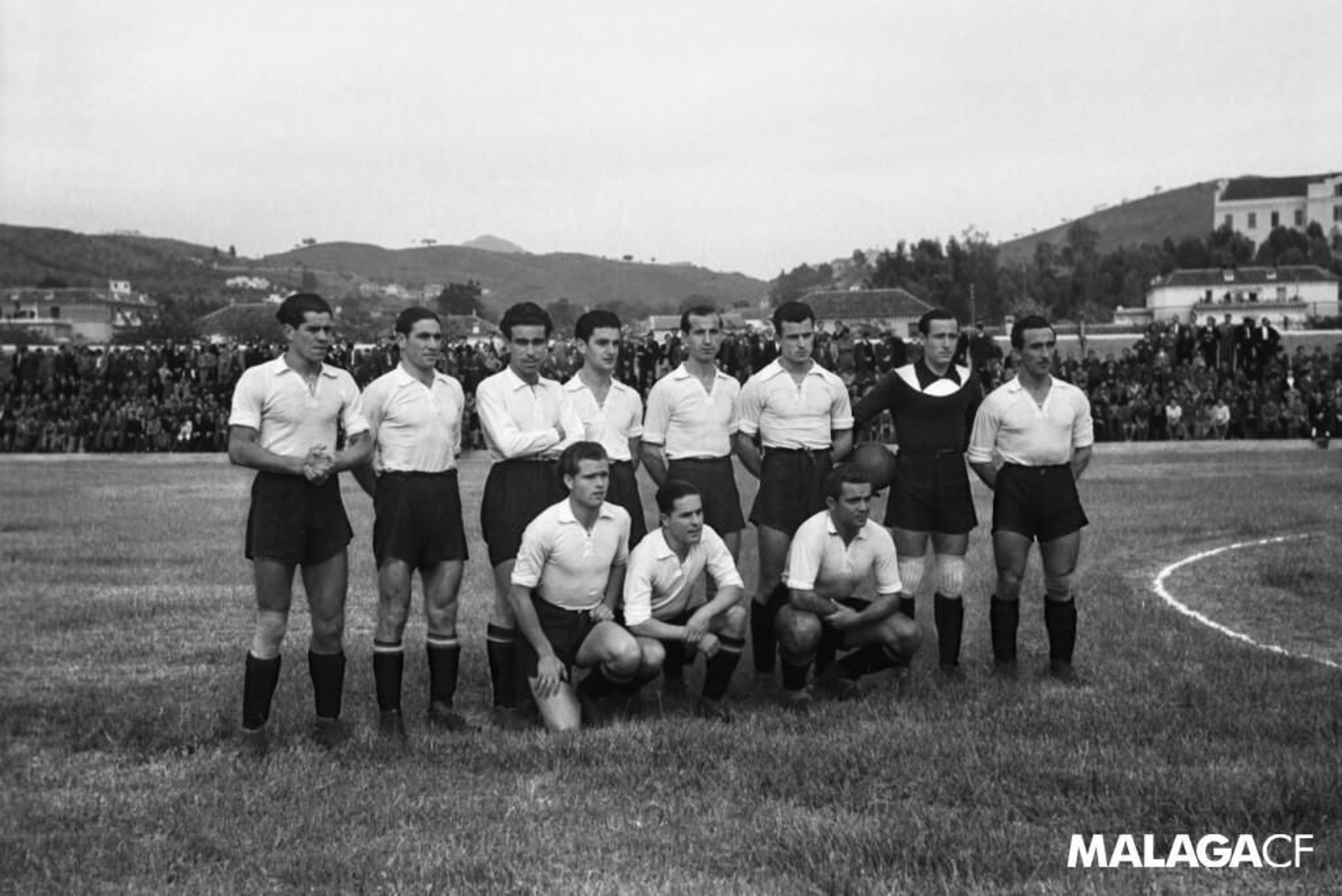 Priera alineación del Malacitano en el estreno de La Rosaleda