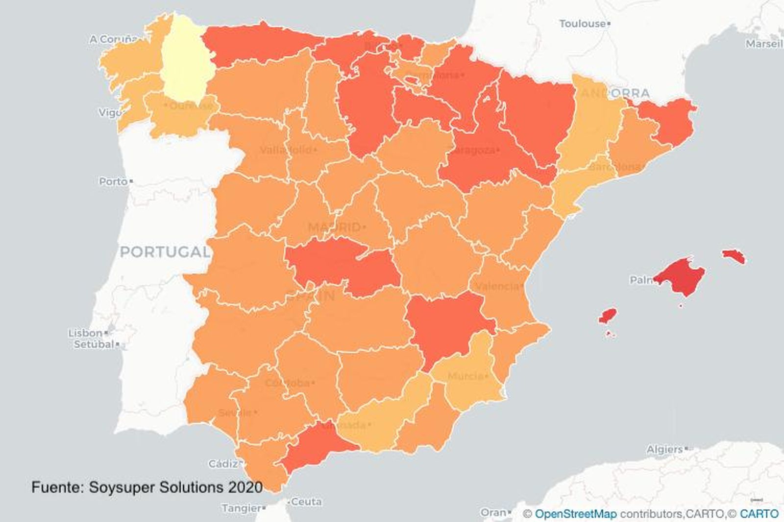 Estas son las provincias donde es más barato comprar en los supermercados online