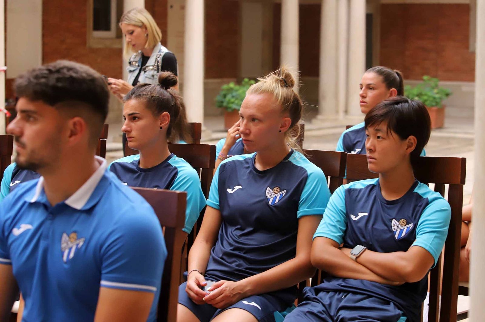 Recepción del Ayuntamiento al Sporting de Huelva, en imágenes