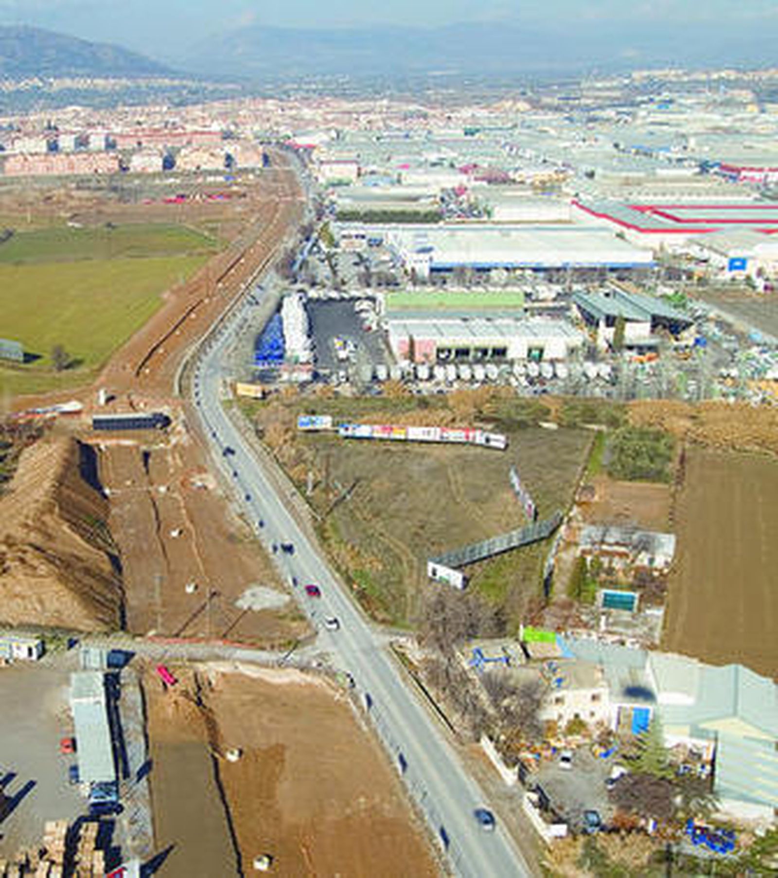 Imagen aérea de Albolote.