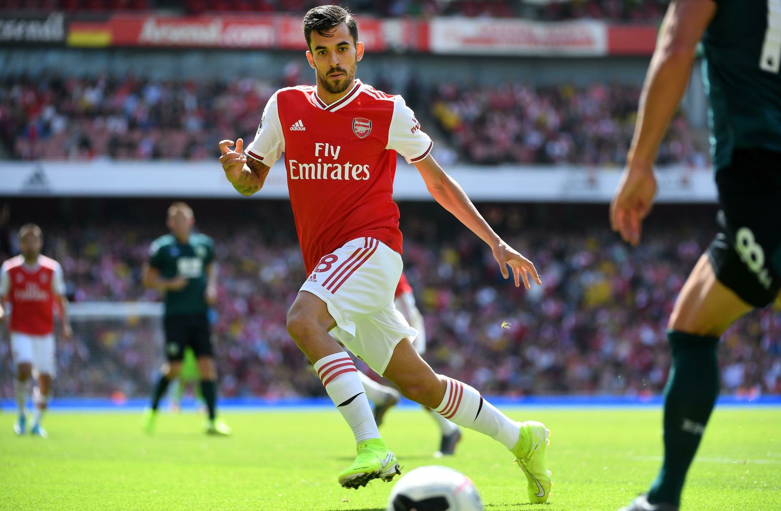 Dani Ceballos, durante un partido con el Arsenal.