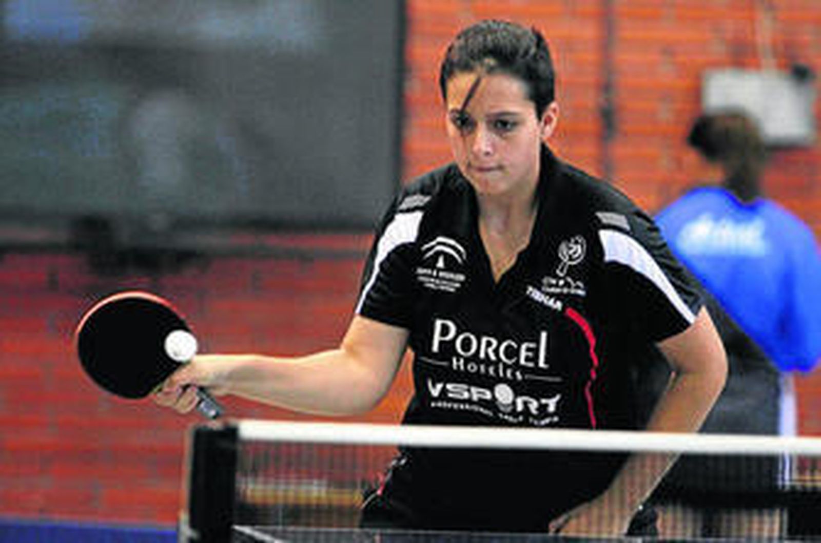 Carmen Henares en un partido de la temporada pasada.