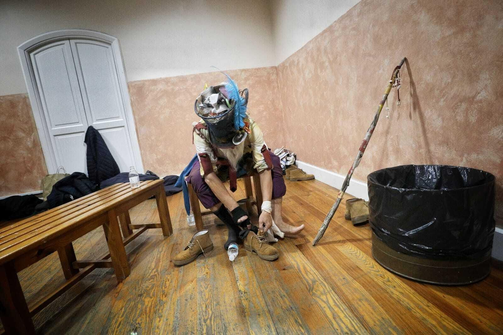 Coro Los Martínez en camerinos