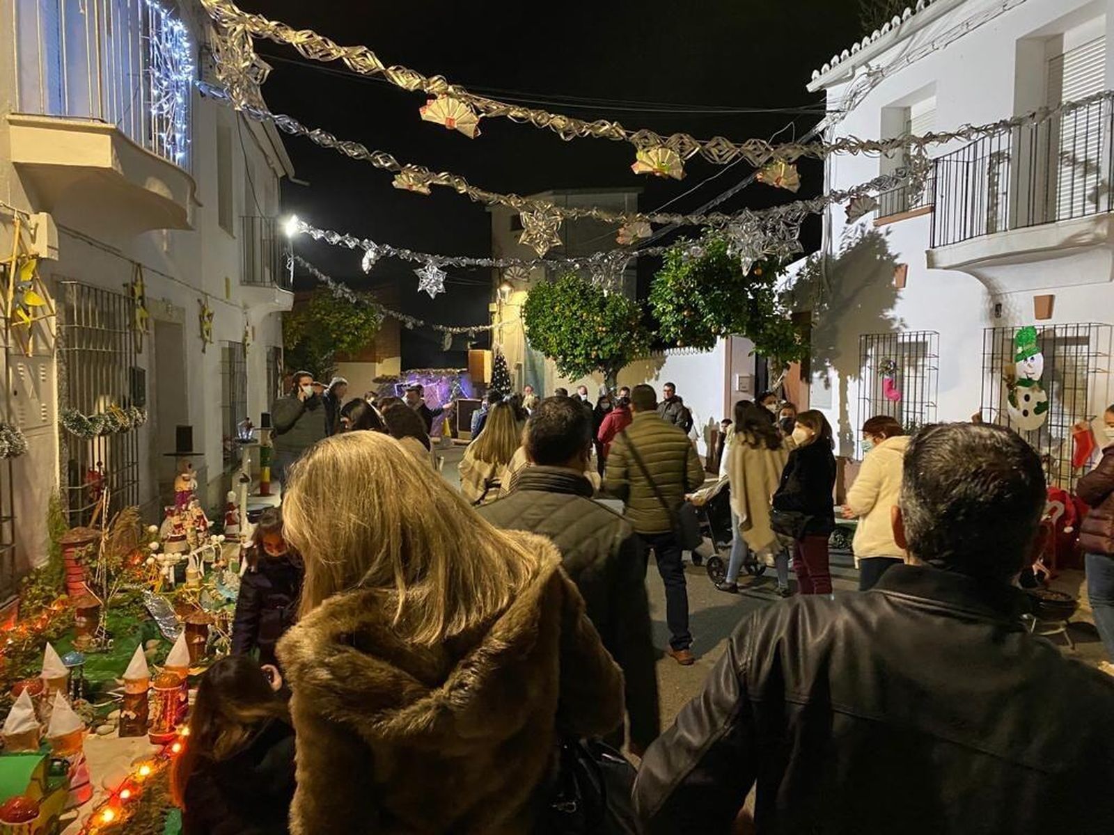 Ambiente navideño en Adamuz.