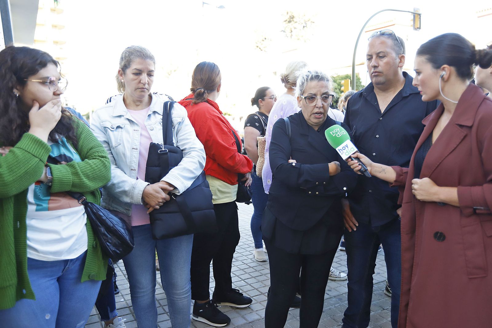 Llegada a los juzgados del detenido por el atropello mortal en Gibraleón