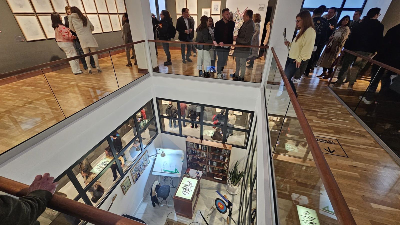 El interior de la exposición permanente de Carlos Pacheco.