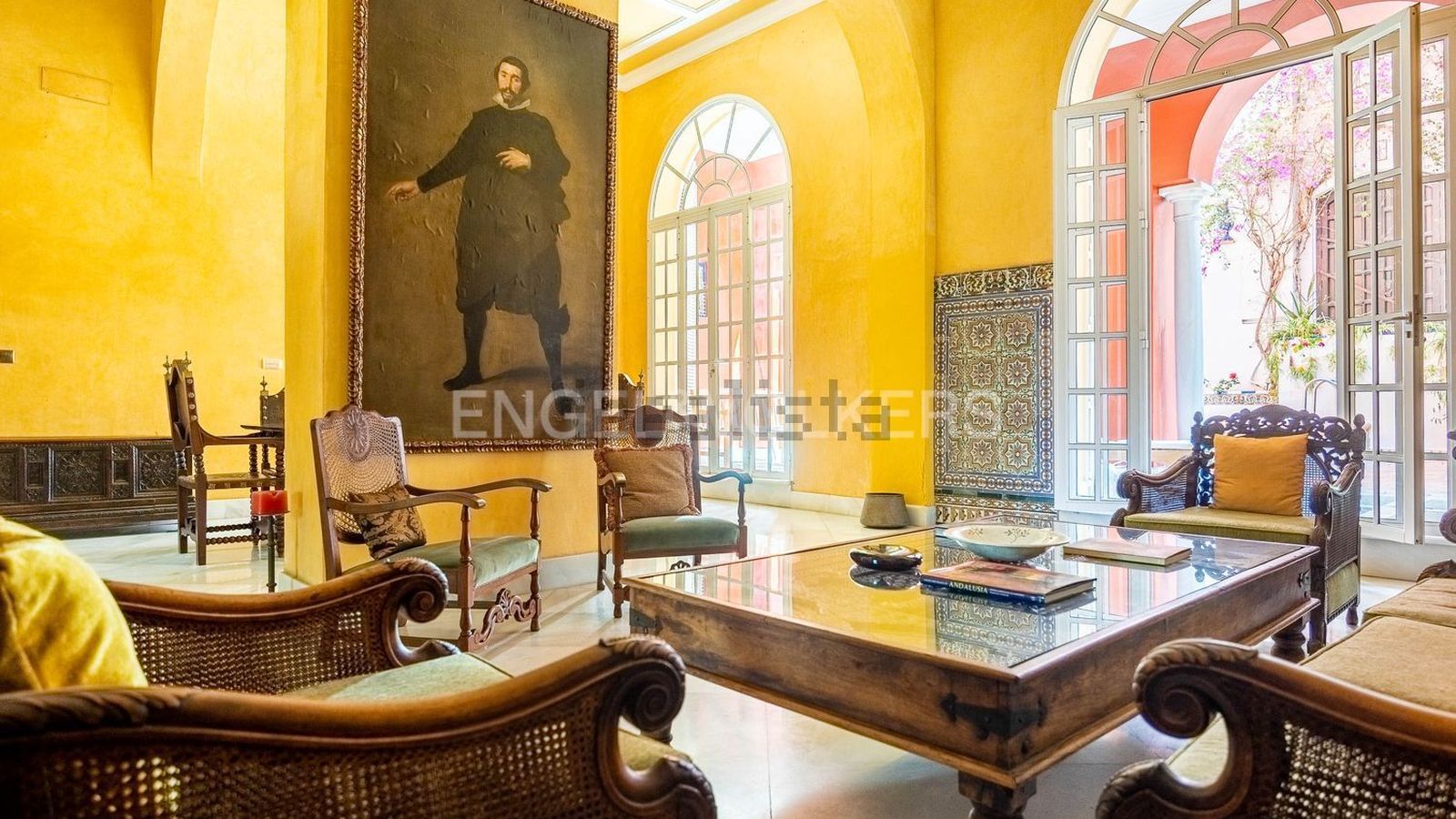 Uno de los salones de la casa