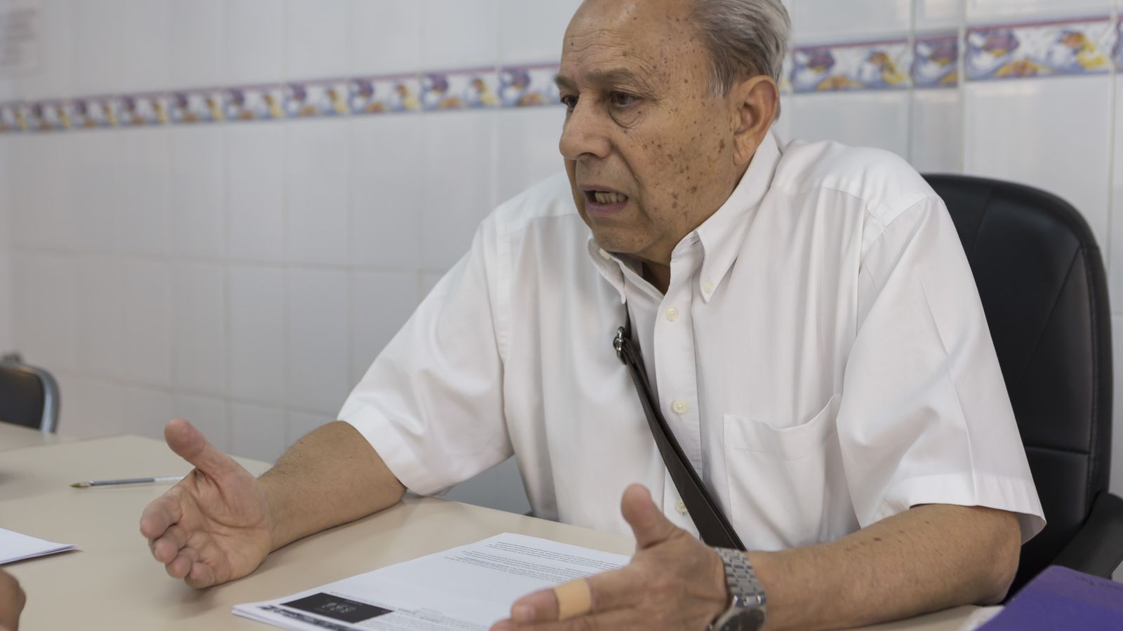 Andrés Aranda, presidente de la asociación de vecinos de El Cerezo.