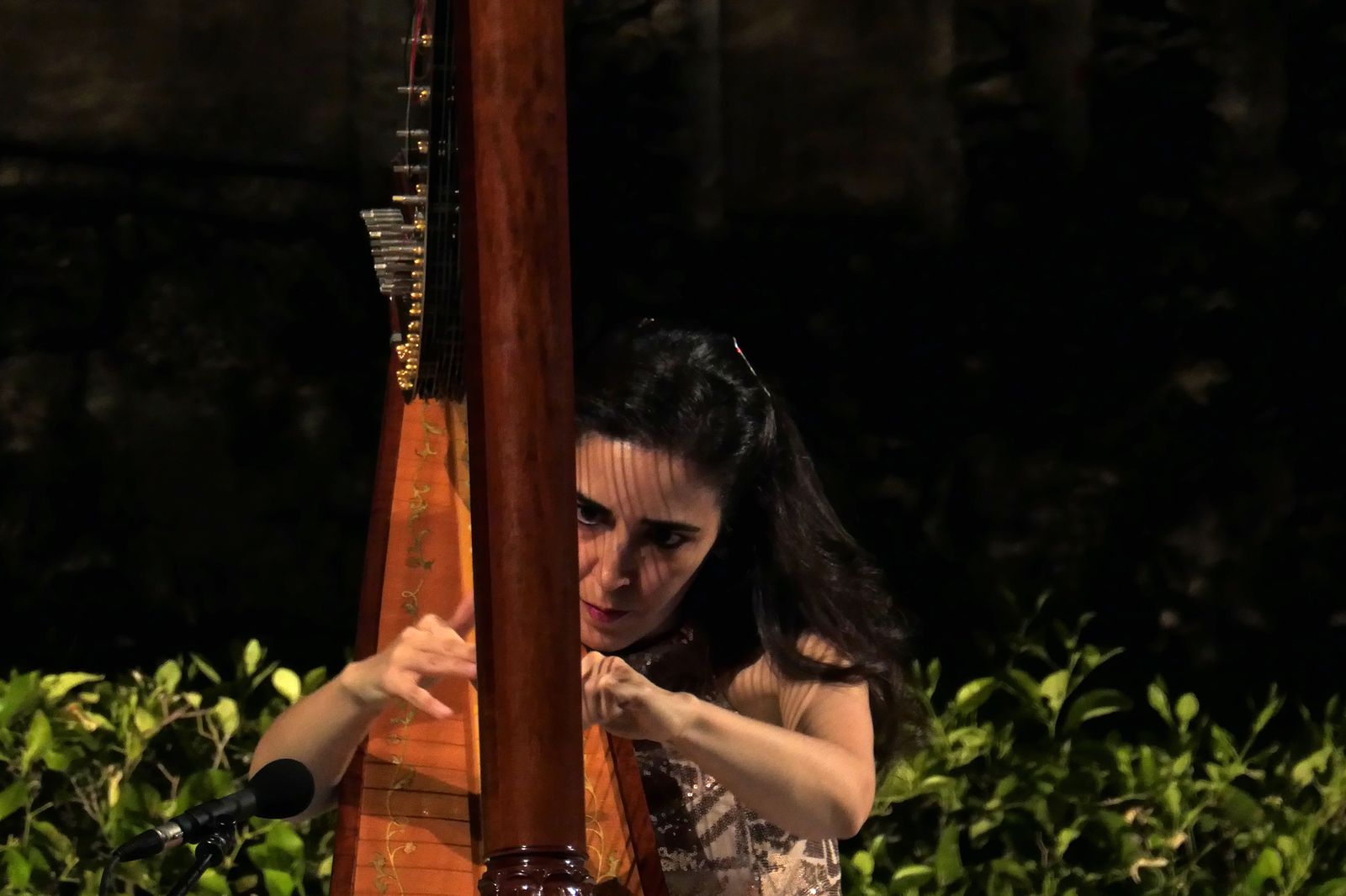 Cristina Montes durante su actuación en el Alcázar