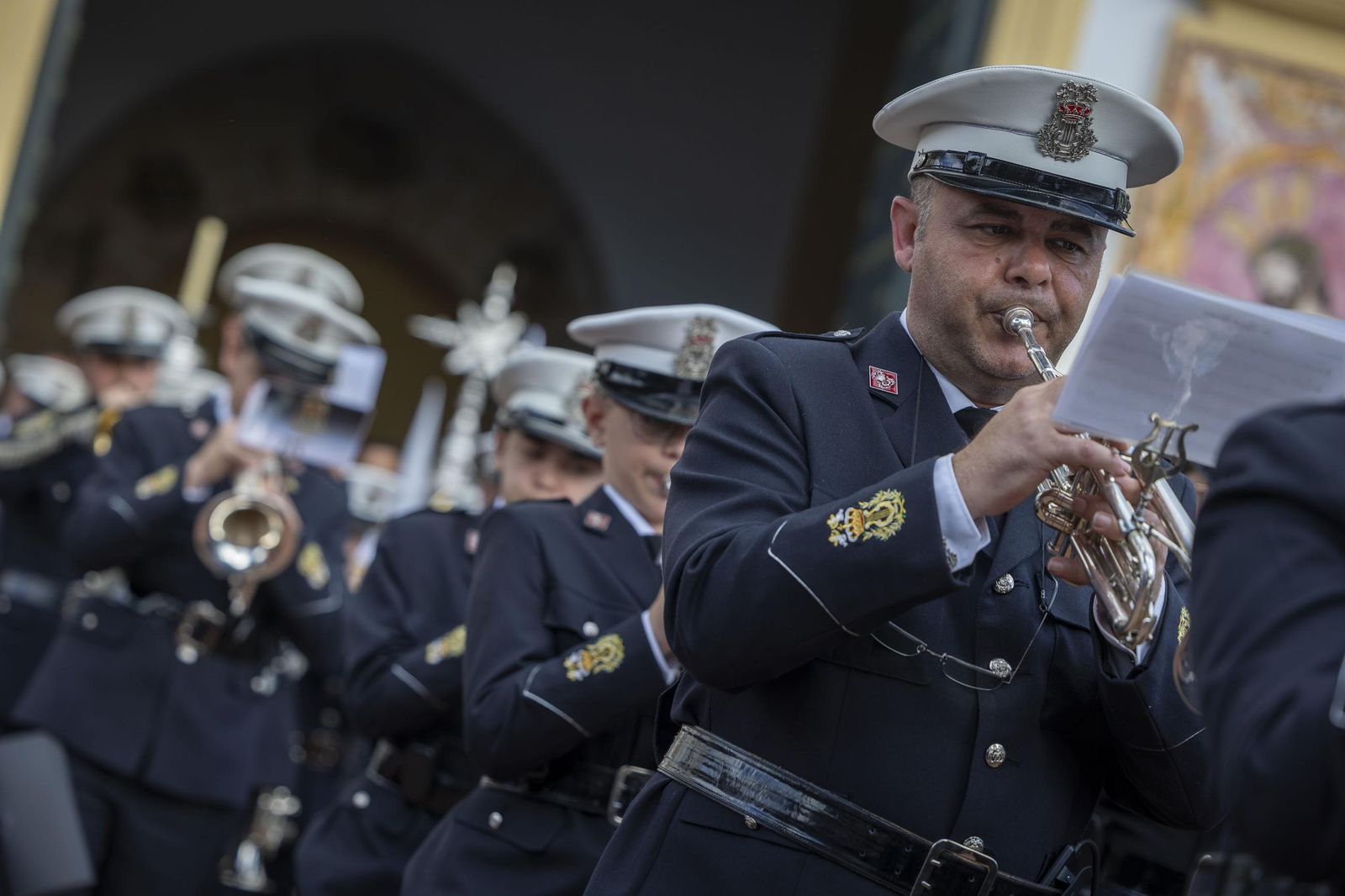 Las imágenes de la hermandad del Ecce Homo en la Semana Santa de San Fernando 2025