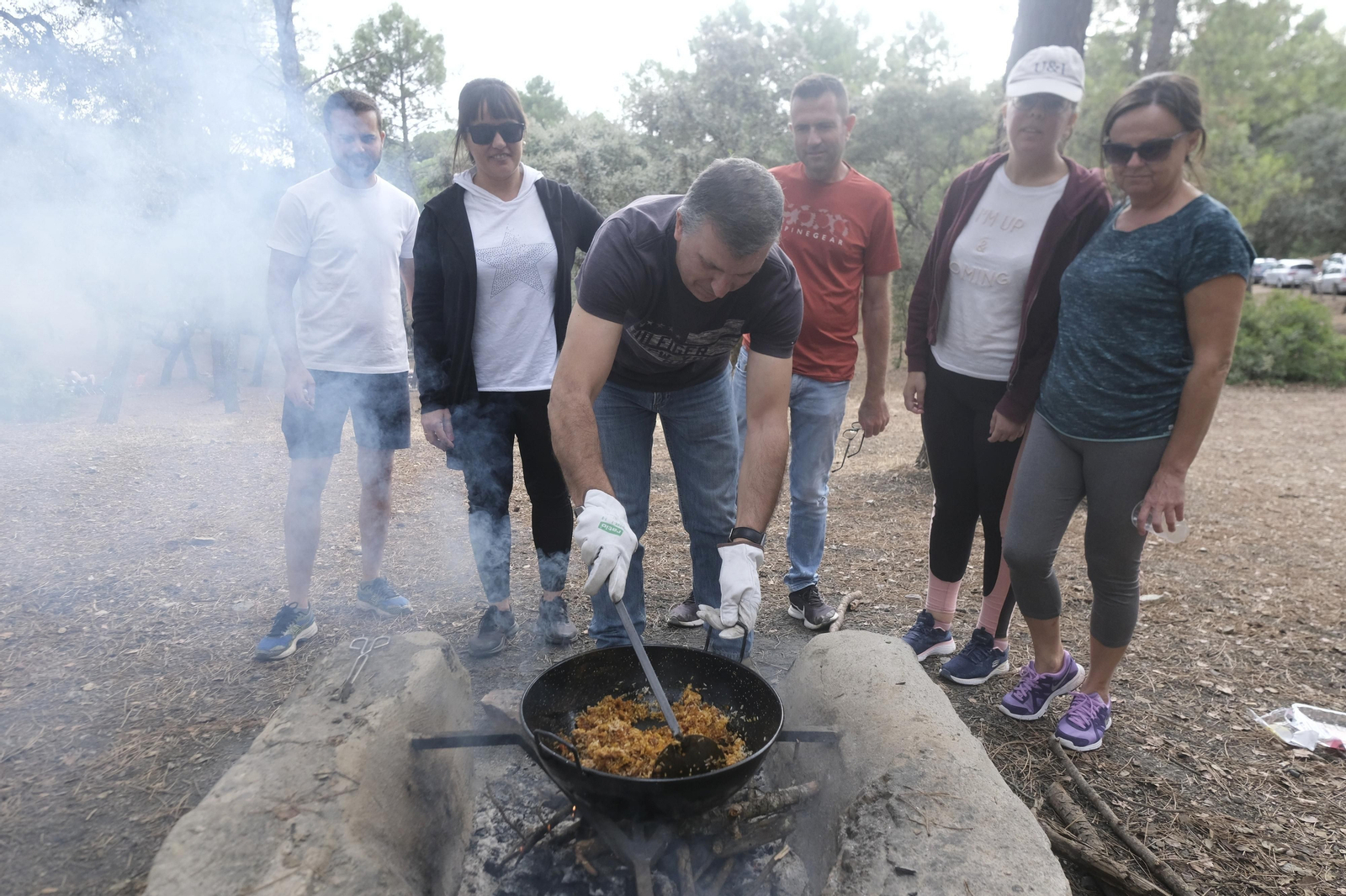 Los peroles por San Rafael en Los Villares, en imágenes