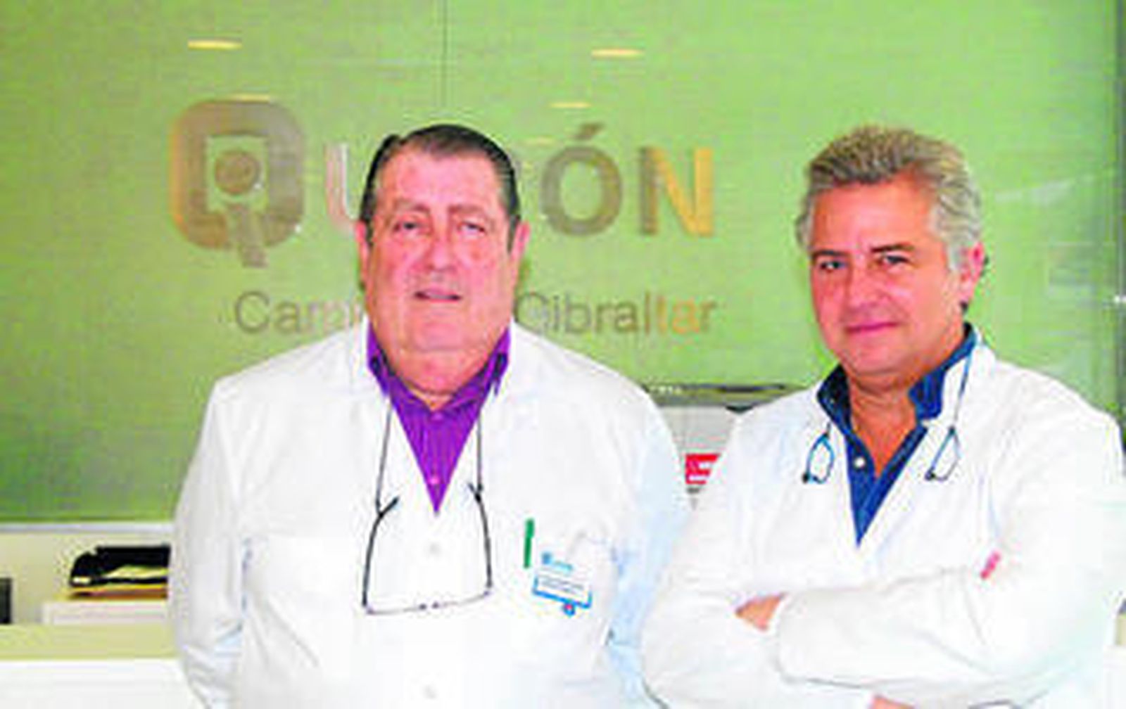 Los doctores Gabaldón y Pérez de la Blanca.
