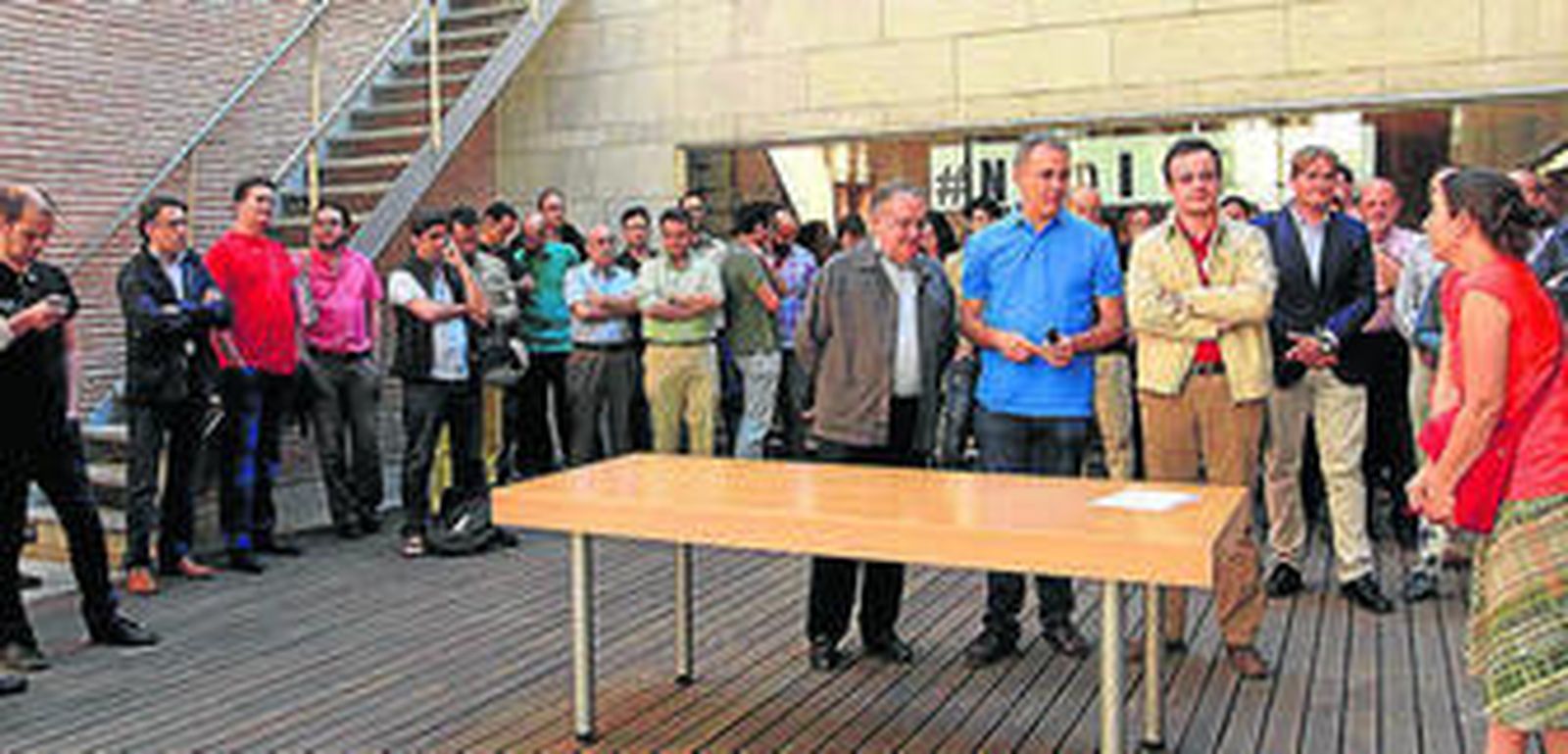 Los arquitectos se reunieron ayer en la sede del COAG.