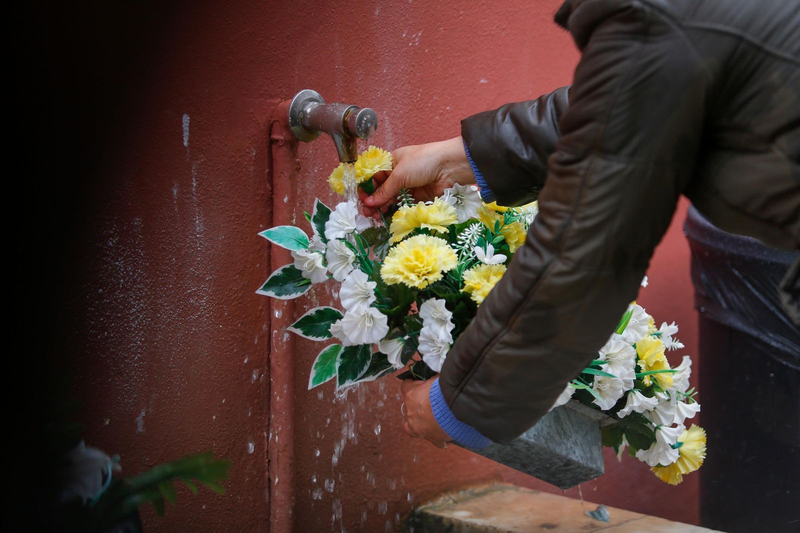 Fotos de los preparativos en el cementerio de La Línea por el Día de Todos los Santos