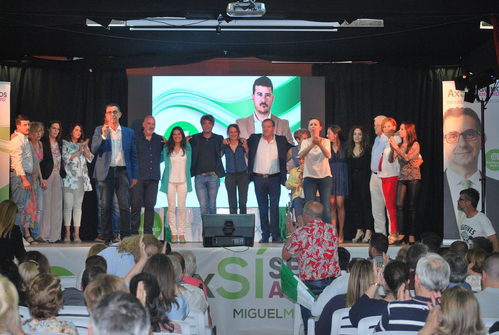 Miguel Molina, alcalde y candidato a la reelección por Andalucía por Sí, tras la presentación de su candidatura.