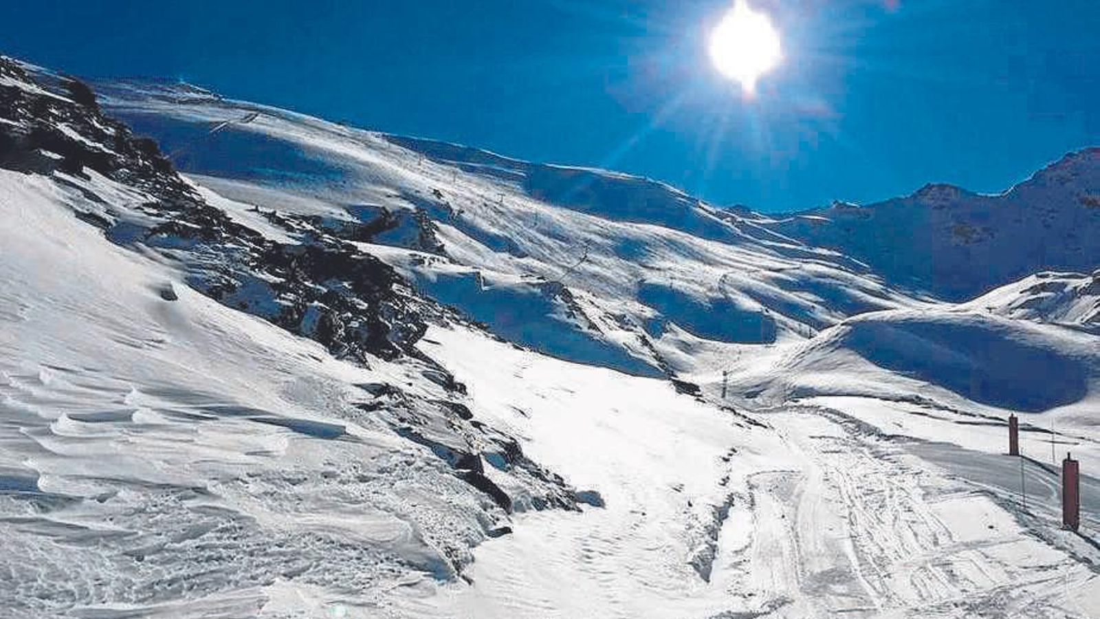 Sierra Nevada, en Granada es la estación de esquí más meridional de Europa.