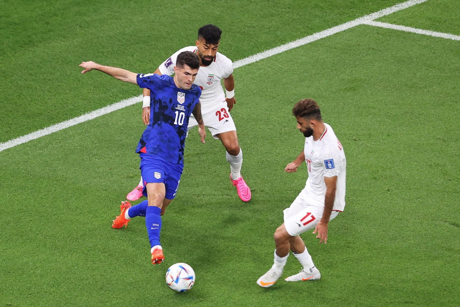 Las imágenes del Irán - Estados Unidos del Mundial de Qatar